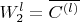 $W_2^l=\overline{C^{(l)}}