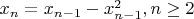 $x_n=x_{n-1}-x_{n-1}^2, n\ge2$