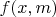 $f(x,m)$