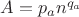 $A = p_an^{q_a}$