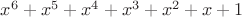 $x^6+x^5+x^4+x^3+x^2+x+1$