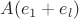 $A(e_1+e_l)$