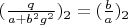 $(\frac{q}{a+b^2 g^2})_2=(\frac{b}{a})_2$