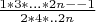 $\frac{1*3*...*2n--1}{2*4*..2n}$