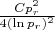 $\frac{Cp_r^2}{4(\ln p_r)^2}$