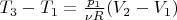 $T_3-T_1 = \frac{p_1}{\nu R}(V_2-V_1)$