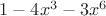 $1-4x^3-3x^6$