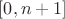 $[0,n+1]$