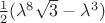 $\tfrac{1}{2}(\lambda^8\sqrt{3}-\lambda^3)$