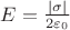 $E=\frac{|\sigma|}{2\varepsilon_0}$