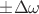 $\pm\Delta\omega$