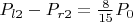 $P_{l2}-P_{r2}={\frac 8 {15}}P_0 $