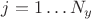 $j=1 \ldots N_y$