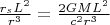 $\frac{r_sL^2}{r^3} = \frac{2GML^2}{c^2r^3}$