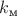 $k_{\text{м}}$