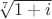 $\sqrt[7]{\(1+i}$