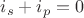 $i_s + i_p = 0$