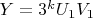 $Y =3^kU_1V_1$