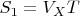 $S_{1}={V_{X}T}$
