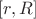 $[r,R]$