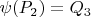$\psi(P_2)=Q_3$