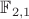 $\mathbb{F}_{2,1}$