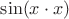 $\sin (x\cdot x)$