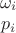 $ \begin{array}{c} \omega_i \\ p_i \end{array} $