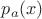 $p_a(x)$