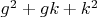 $g^2+gk+k^2$