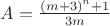 $A=\frac{(m+3)^n+1}{3m}$