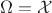 $\Omega=\mathcal{X}$