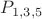 $P_{1,3,5}$