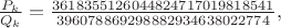 $\frac{P_k}{Q_k} = \frac{3618355126044824717019818541}{396078869298882934638022774},$