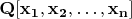 $\mathbf{Q[x_1,x_2,\dots,x_n]}$