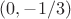 $(0, -1/3)$