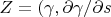 $Z=(\gamma,\partial\gamma/\partial s$