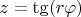 $z=\tg(r\varphi)$