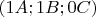 $(1A;1B;0C)$
