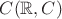 $C(\mathbb{R},\mathhbb{C})$