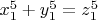 $x_1^5+y_1^5=z_1^5$