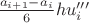 $\frac{a_{i+1} - a_i}{6}hu'''_i$