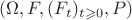 $(\Omega, F, (F_{t})_{t \geqslant 0}, P)$