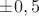 $\pm0,5$