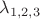 $\lambda_{1,2,3}$ $\lambda_{1,2,3}$