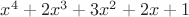 $x^4+2x^3+3x^2+2x+1$