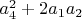 $a_4^2+2 a_1 a_2$