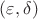 $(\varepsilon,\delta)$