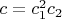 $c=c_1^2 c_2$