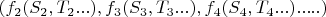 $(f_2(S_2,T_2...),f_3(S_3,T_3...),f_4(S_4,T_4...).....)